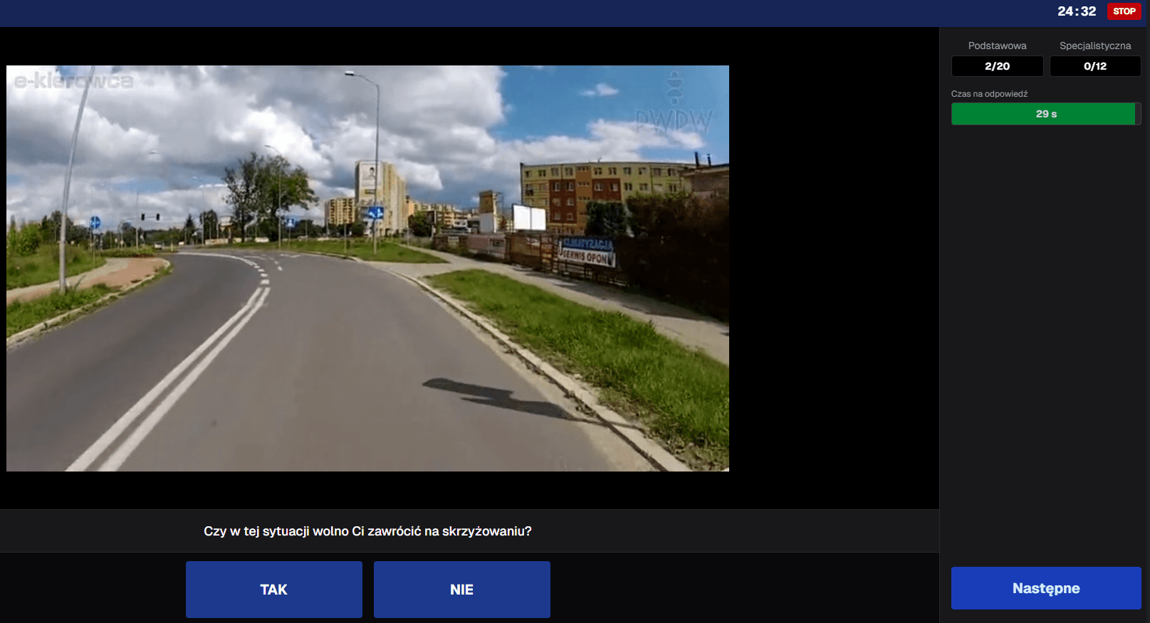 Podgląd egzaminu PrawkoTest